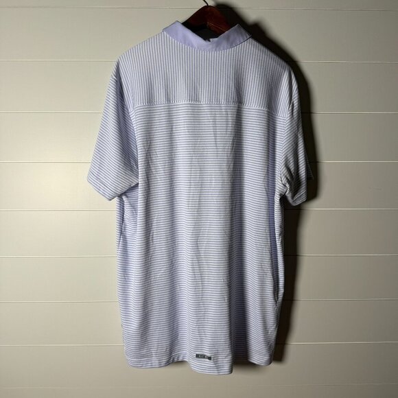 Adidas Heat.RDY Golf Polo Shirt Men’s XXL Light Purple & White Stripe - Picture 3 of 6